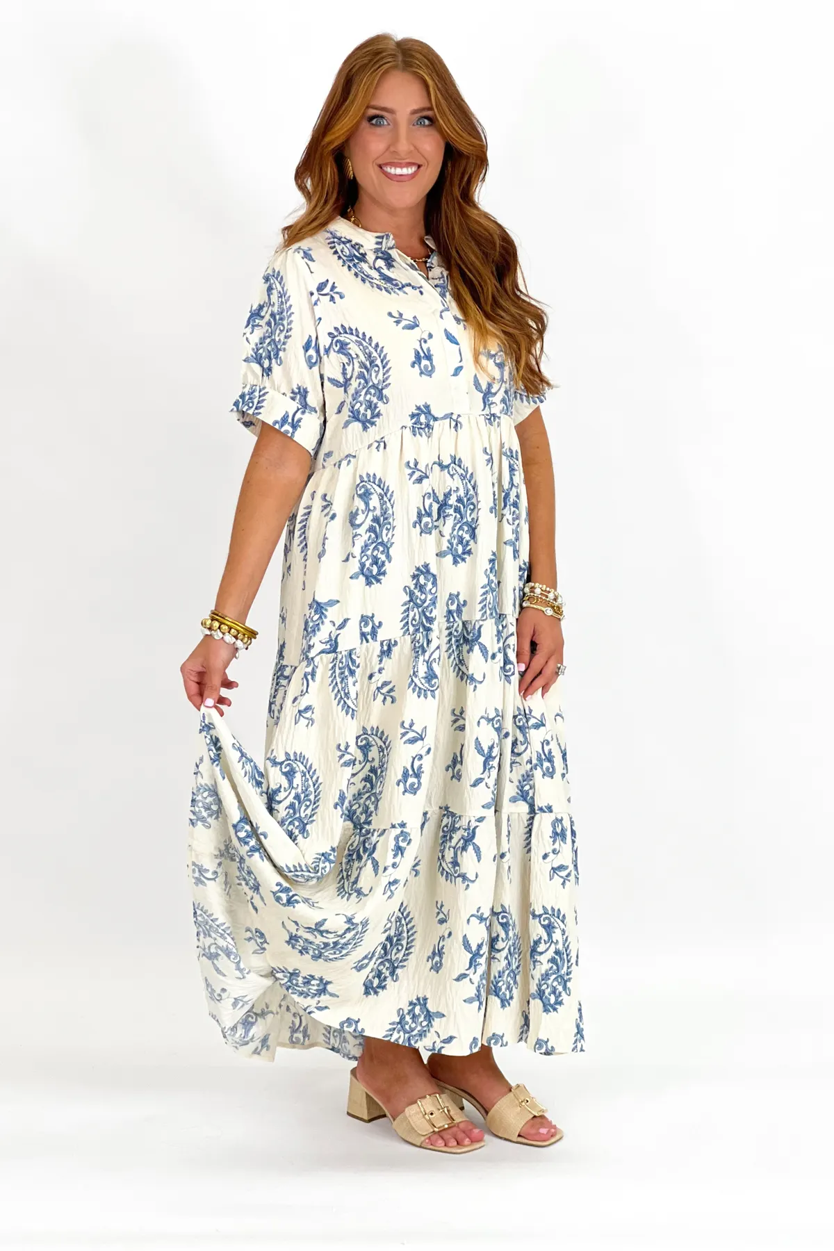 UMGEE Maxi Dress Blue Mix