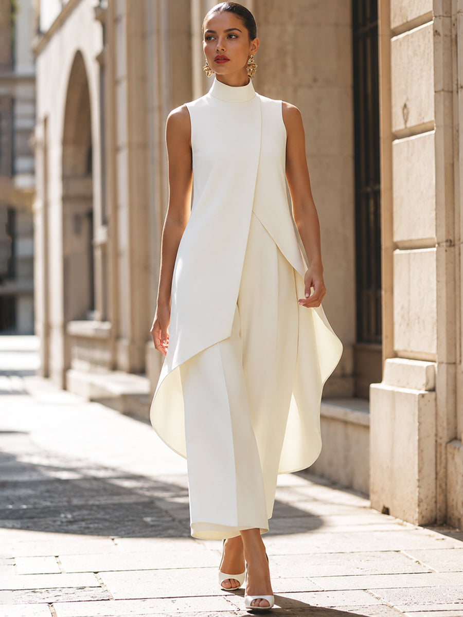 Carina - Structured Wide-Leg Trouser Set