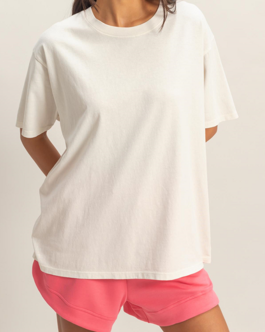Classic Cotton Crew Tee Off White