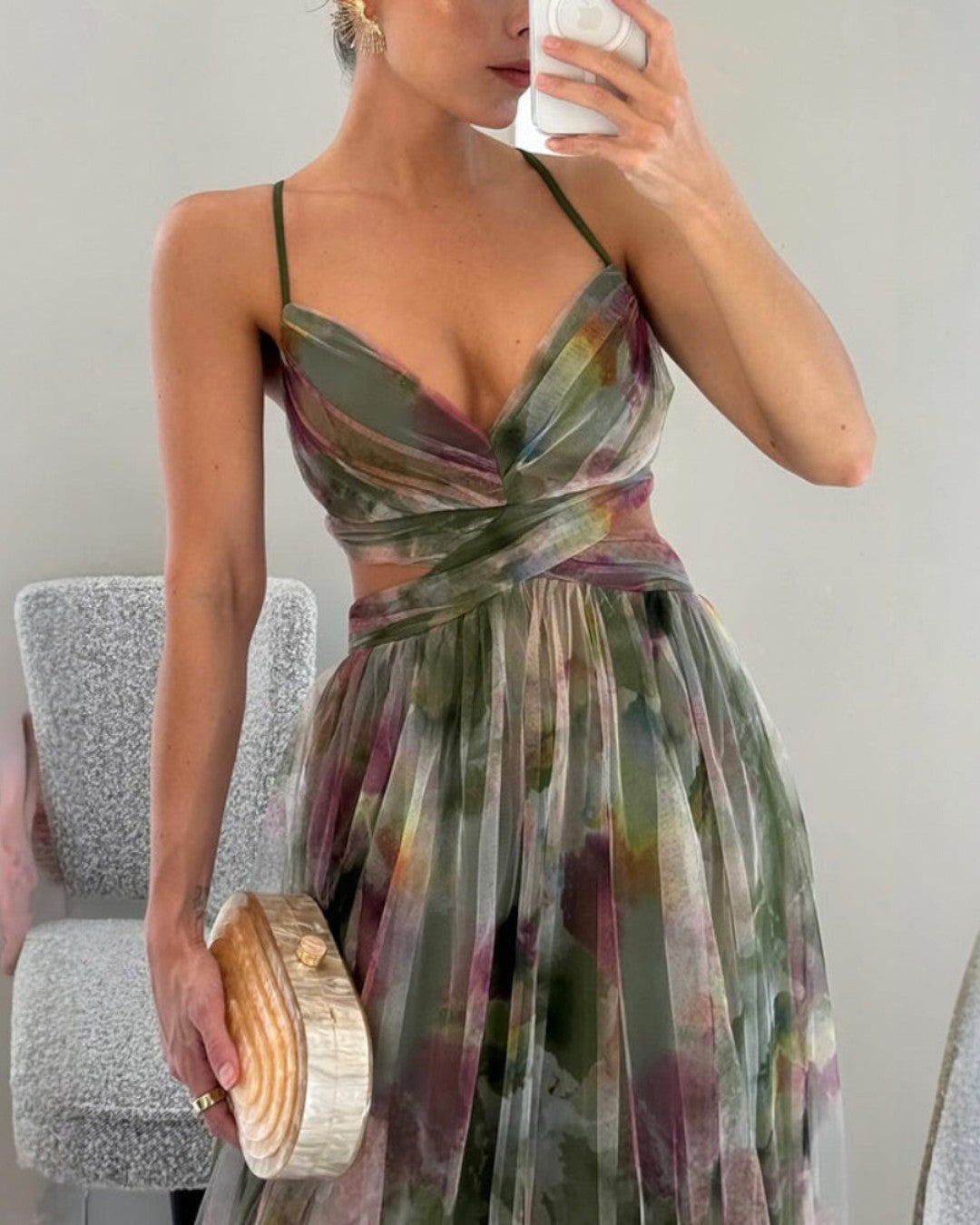 Nalina - Flowy Floral Maxi Dress