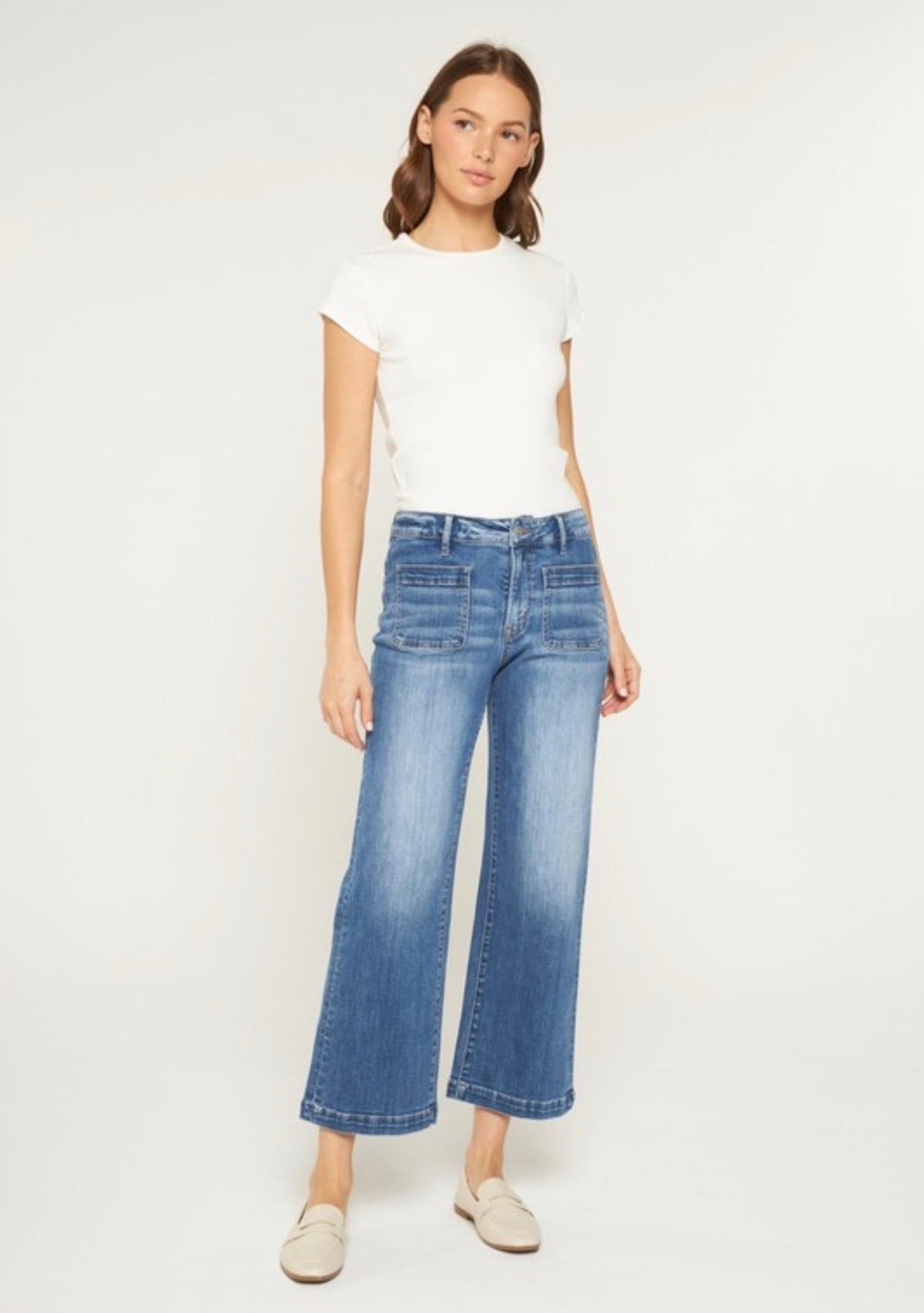 MICA Patch Pocket Crop Denim Jean
