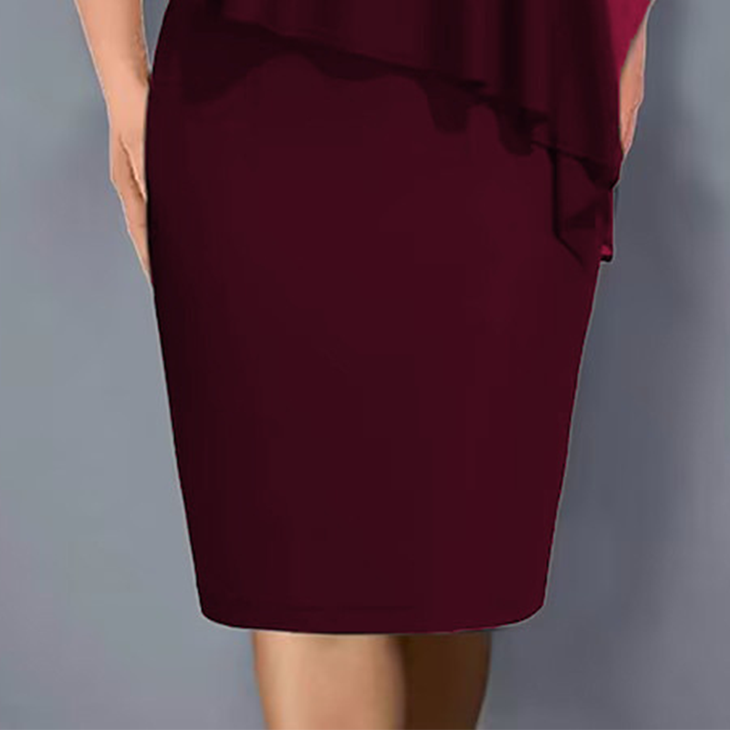 Lirienne - Premium Rhinestone V-Neck Midi Dress
