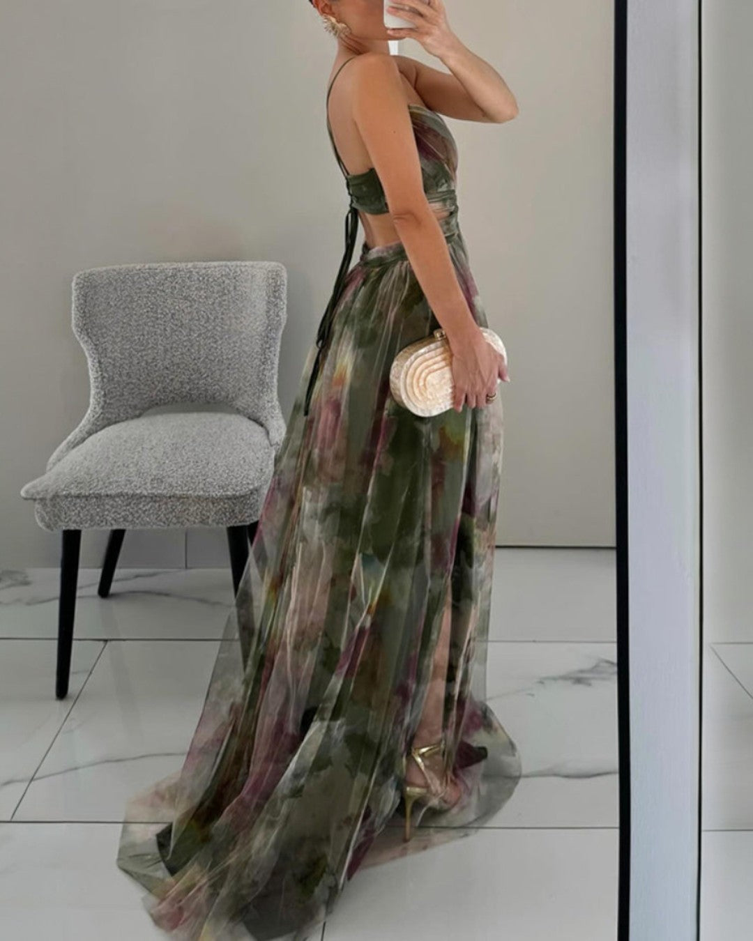 Nalina - Flowy Floral Maxi Dress