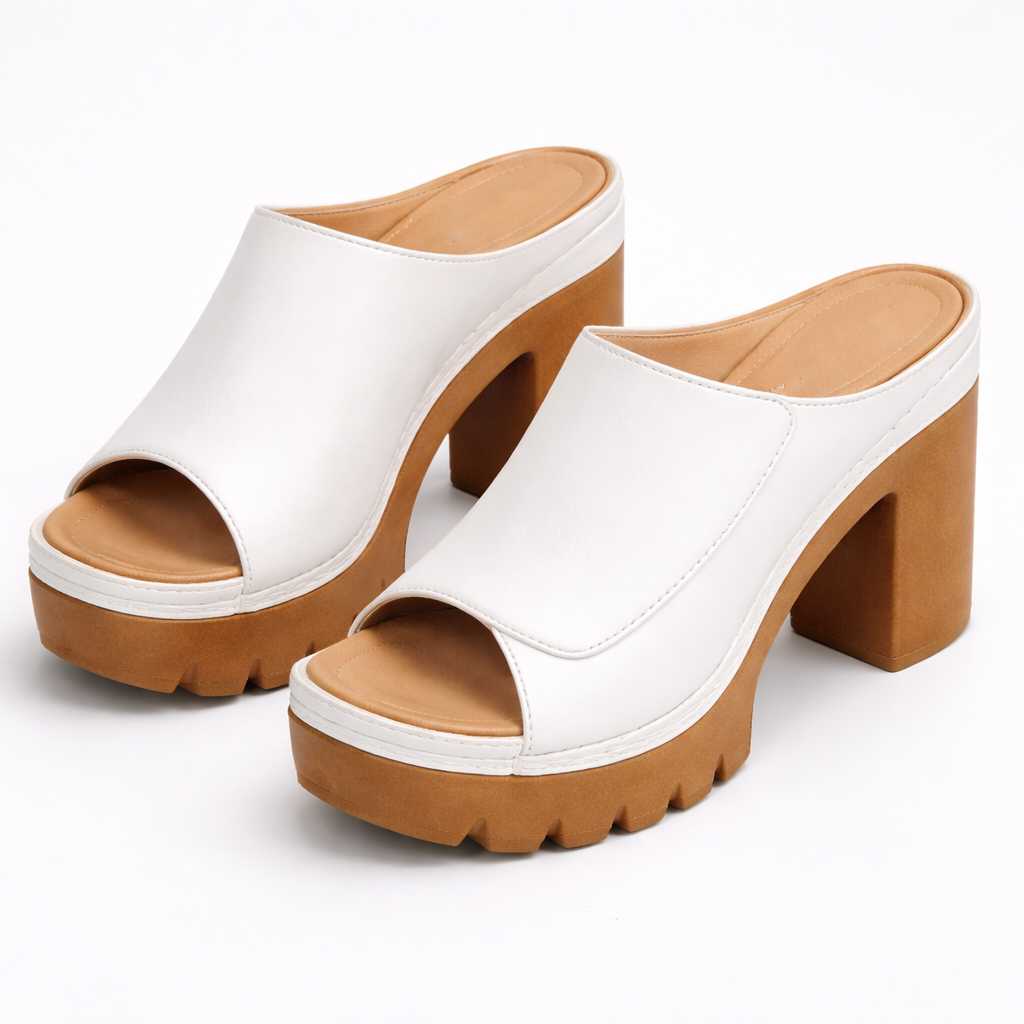 Melisande - Polished Platform Heels