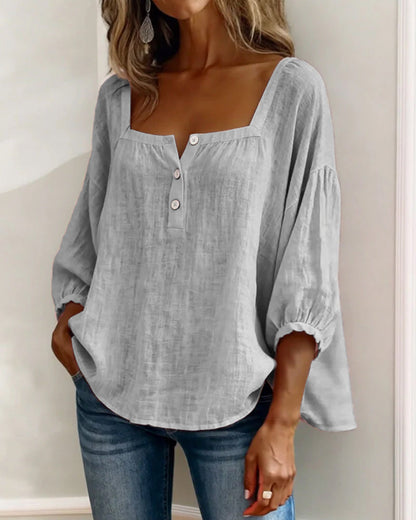 Zoya - Breezy Linen Blouse
