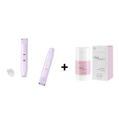 🚨 Pink GONE !! ACT FAST ⚡Bikini Trimmer for Women, Electric Shaver and Razor Rechargeable 2-in-1 Body and Facial Epilator, Underarms and Legs, IPX7 Waterproof