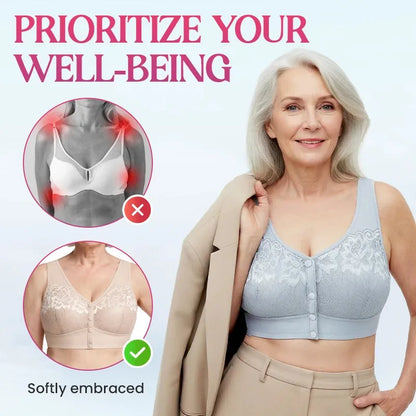 ⏳Limited-time 50% Off⏰Comfortable Wireless Shaping Front-Fasten Bra👙