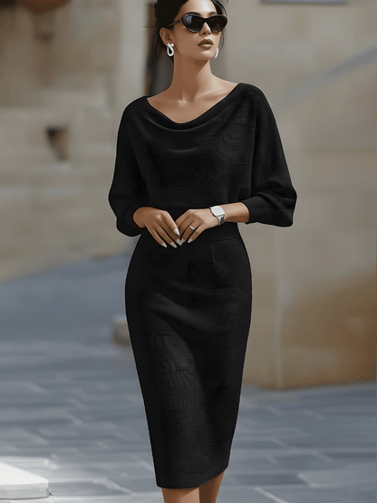 Avalon - Soft-Touch Batwing Midi Dress