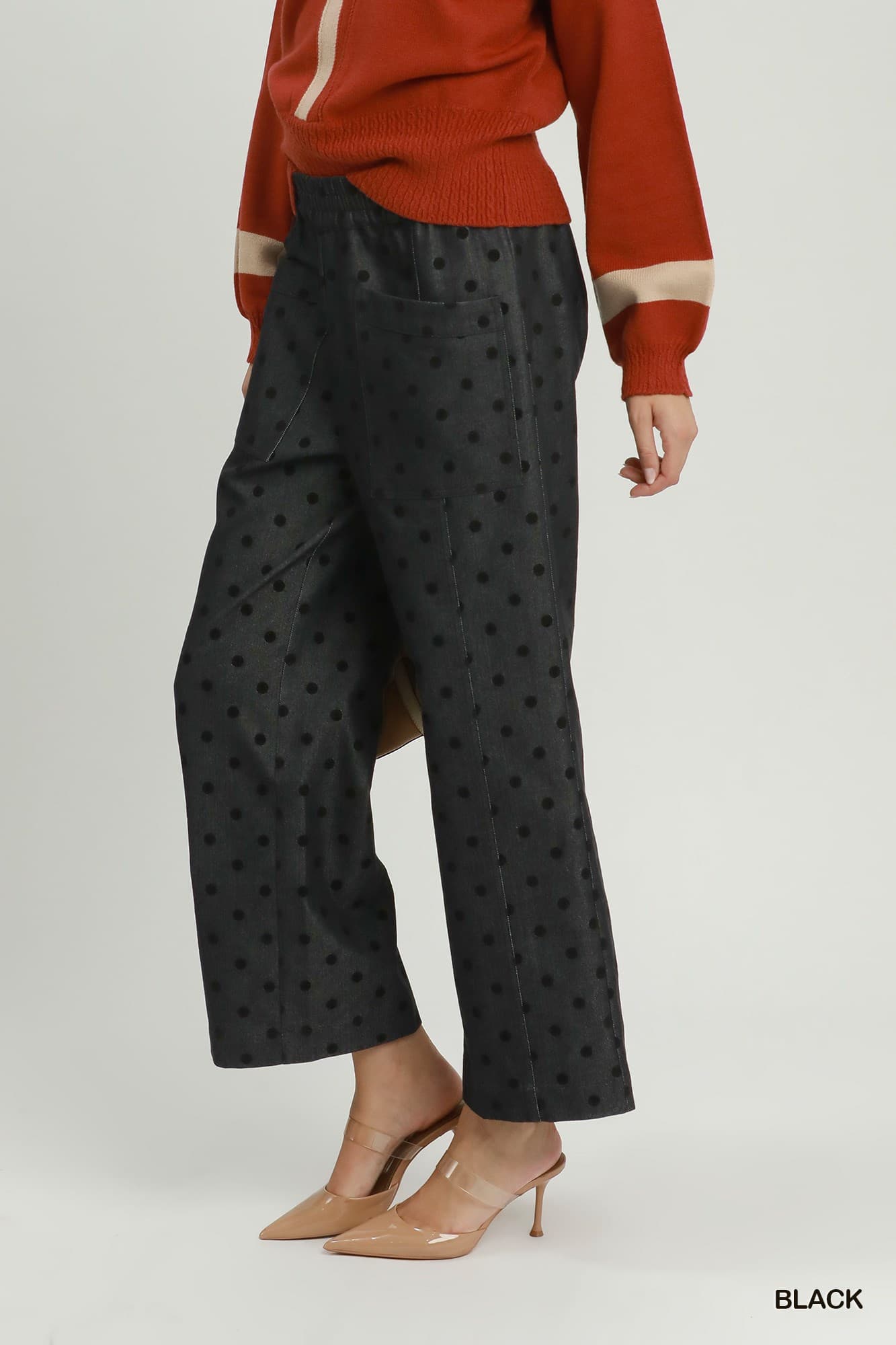 UMGEE Sutton Polka Dot Pant Black Mix