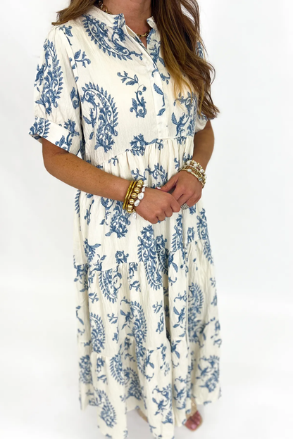 UMGEE Maxi Dress Blue Mix