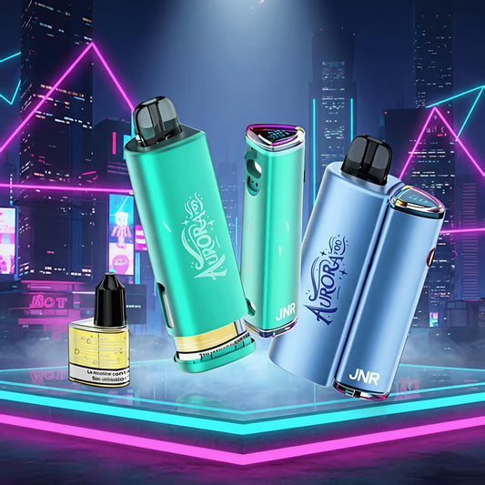 JNR Aurora 27K 27000 Puffs 2+10ml Replaceable Pod Kit Refillable Original Disposable Vape
