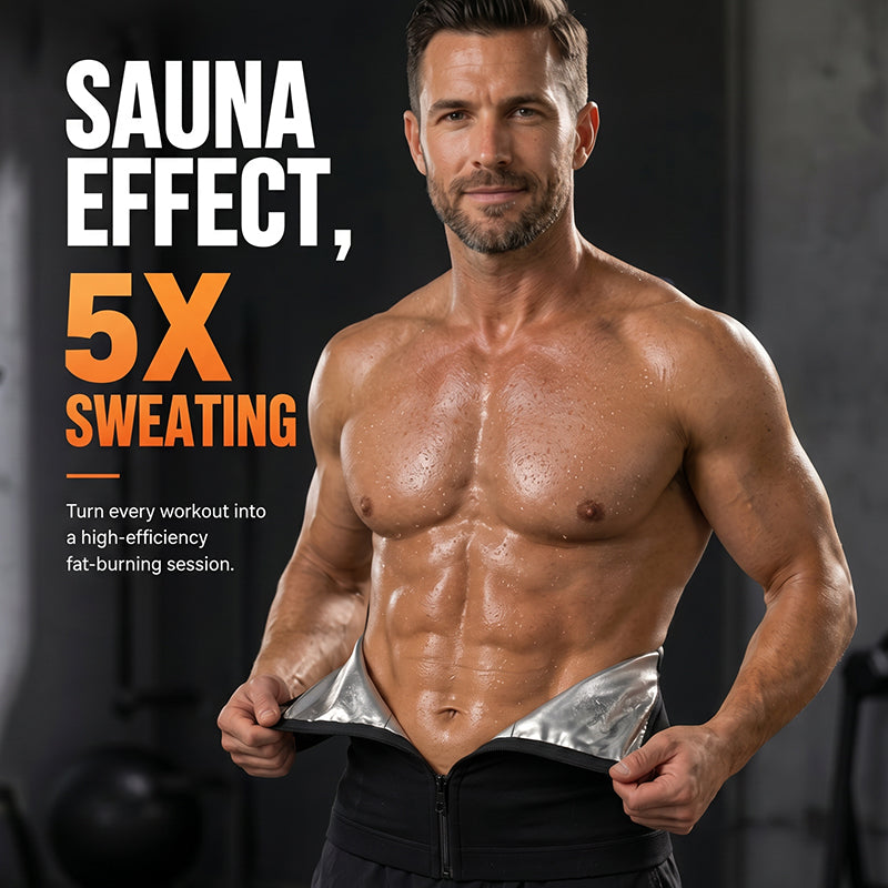 🏃‍♂️ Men's Waist Trainer Sweat Belt – Compression, Trimmer, Sauna Effect ✨