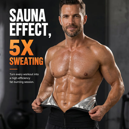 🏃‍♂️ Men's Waist Trainer Sweat Belt – Compression, Trimmer, Sauna Effect ✨