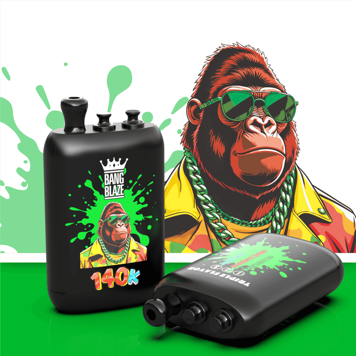 Bang Blaze 140000 140K Puffs 3 in 1 Flavors Original Rechargeable Disposable Vape