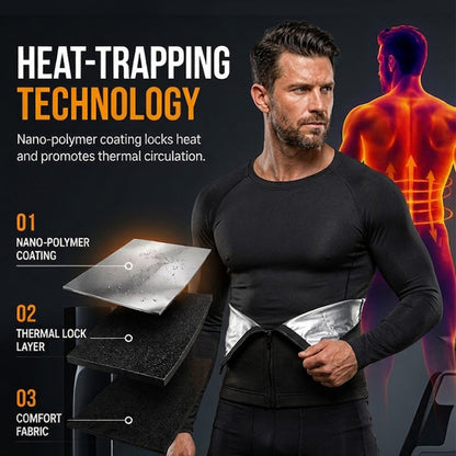 🏃‍♂️ Men's Waist Trainer Sweat Belt – Compression, Trimmer, Sauna Effect ✨