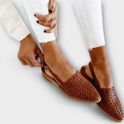 Jesselle - Woven Slingback Flats