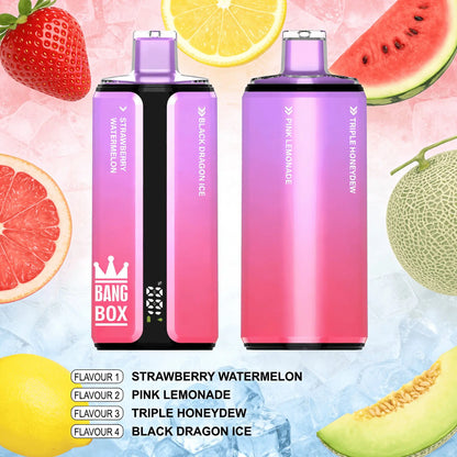Bang Box 160000 160K Puffs 4 In 1 Flavors Original Rechargeable LED Display Disposable Vape
