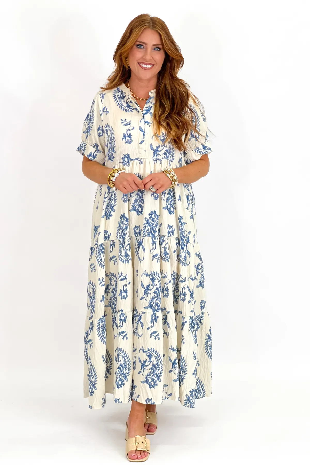 UMGEE Maxi Dress Blue Mix