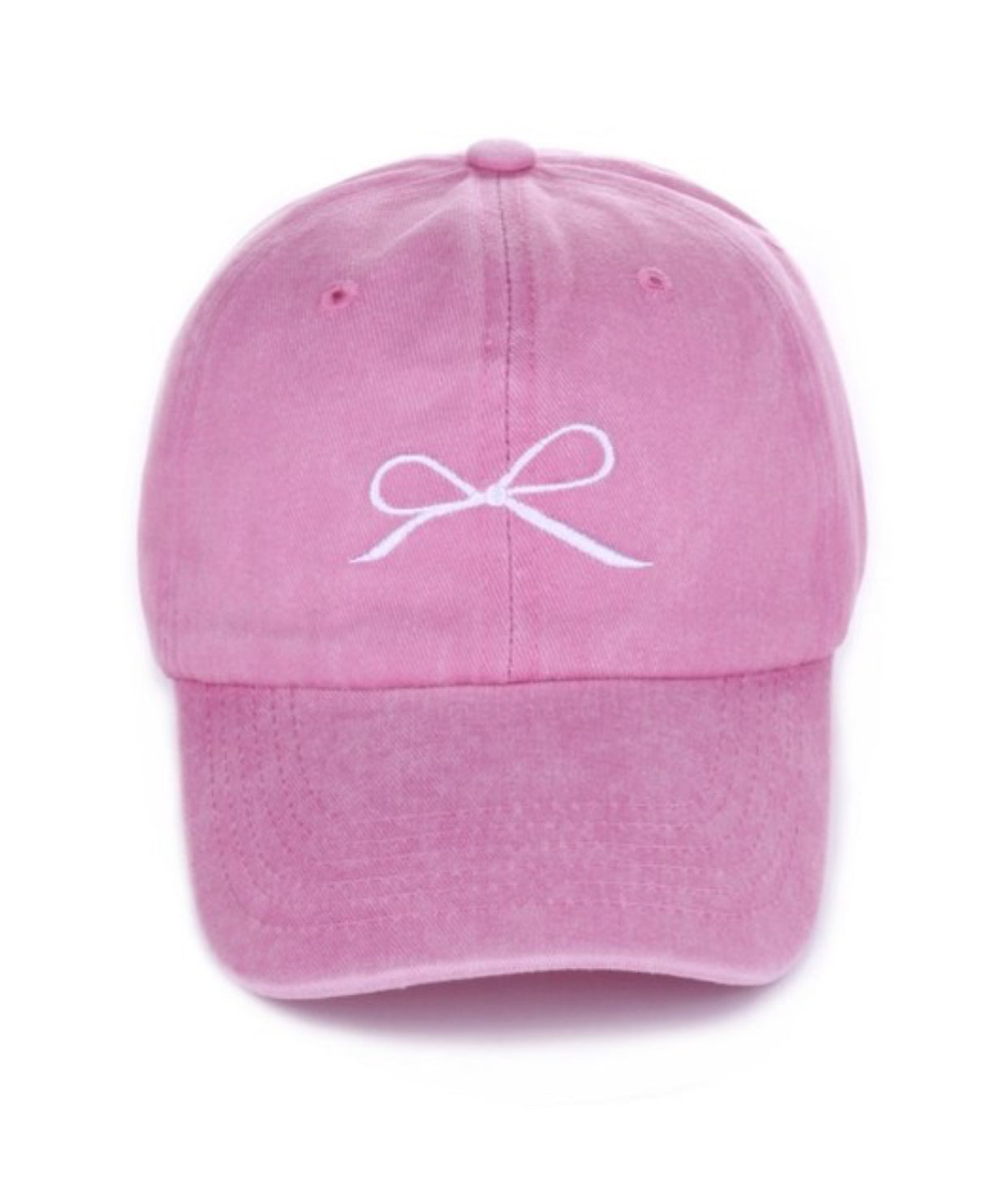Embroidered Bow Hat