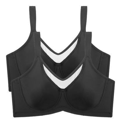 ⏳💐🖤Women's Elegant Sheer Full Coverage Non-padded Plus Size Bra