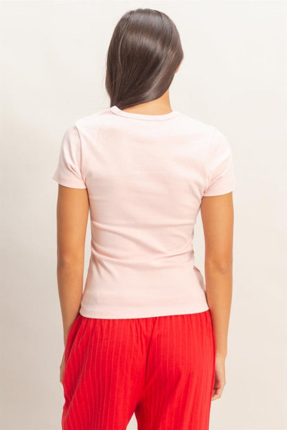 Mineral Wash Classic Tee Soft Pink