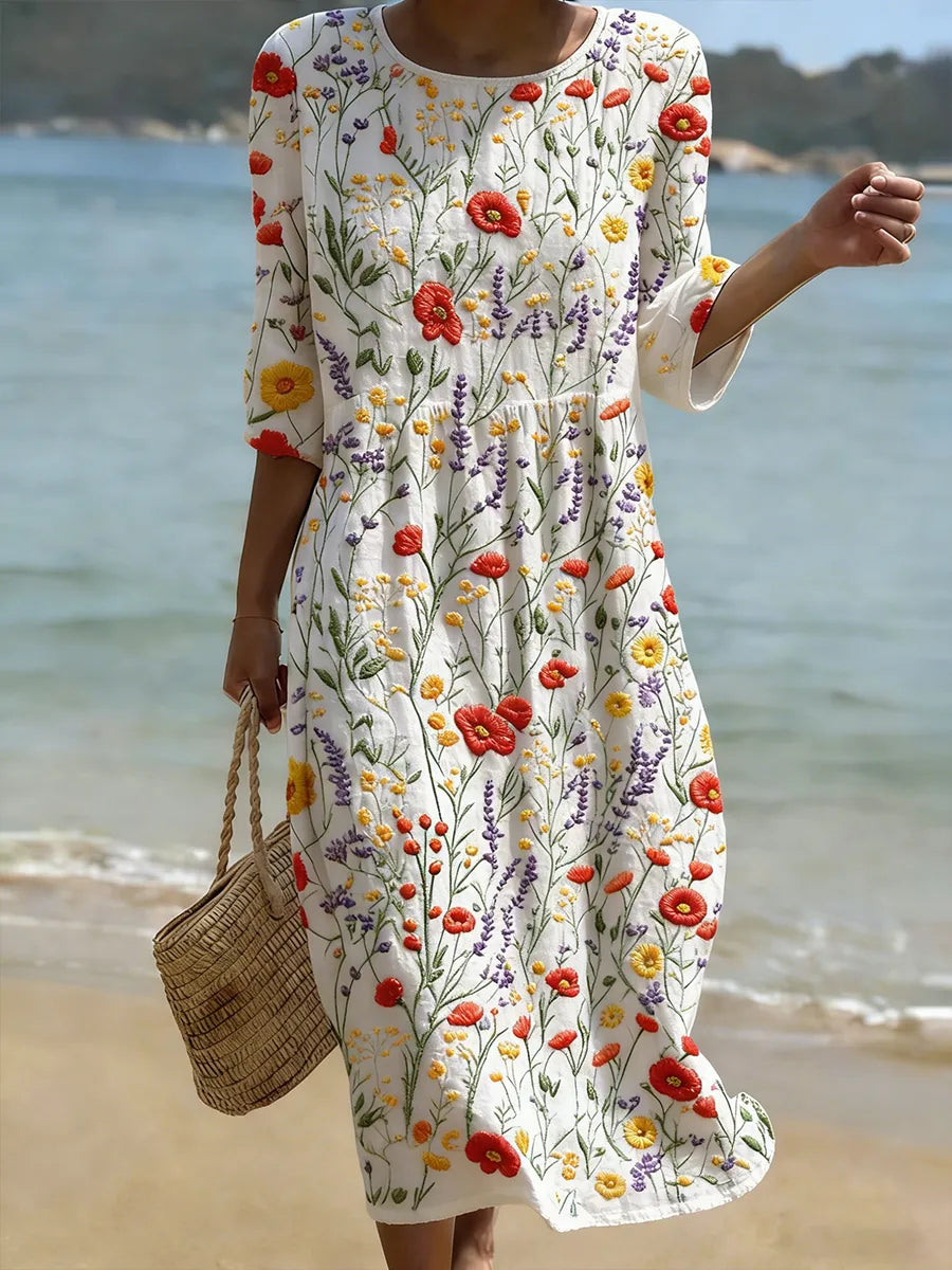 Wrenley - Airy Midi Dress