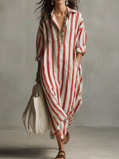 Xanthe - Breezy Linen Maxi Dress