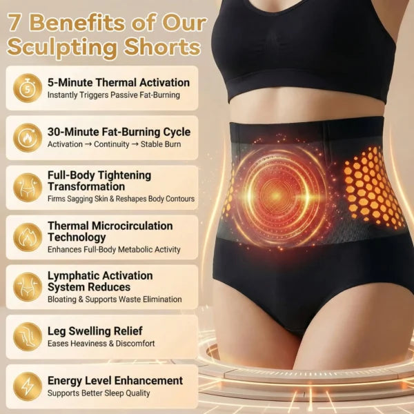🥳2026 HOT SALE🥳💞80K+ SOLD!🌸🧘‍♀️ 40% OFF! Thermogenic Tummy Control Shorts – 30‑min daily wear, activates warmth & boosts circulation. Supports firmer, smoother contour. No gym needed. A smart shapewear choice. 👵✨