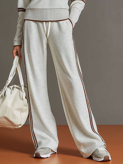 Honora - Soft-Touch Wide-Leg Two-Piece Set