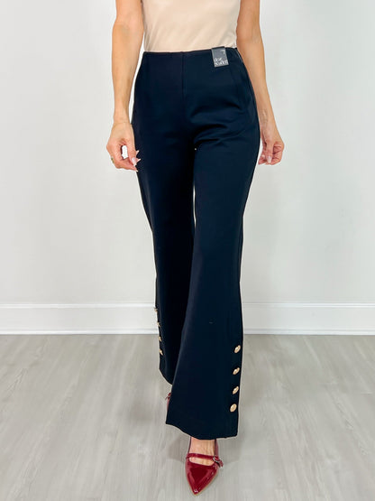 Gold Button Gala Straight Pant