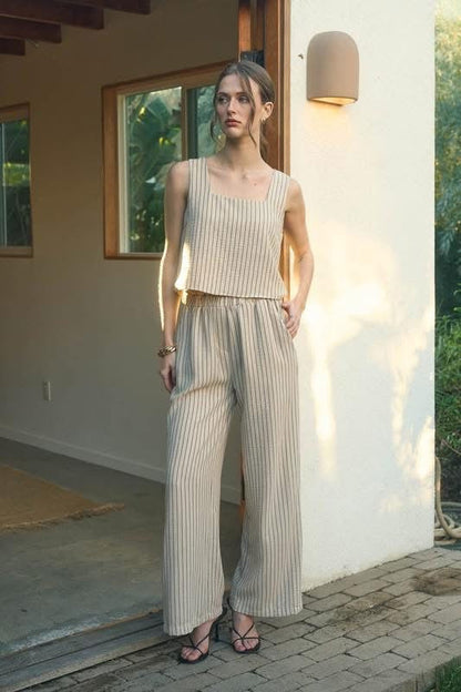 Shoreline Neutral 2PC Stripe Set