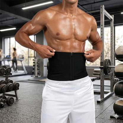 🏃‍♂️ Men's Waist Trainer Sweat Belt – Compression, Trimmer, Sauna Effect ✨