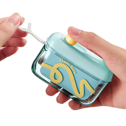🦷✨Automatic Pop-Up Dental Floss Storage Dispenser，Just Press & Pop, Hygienic Storage. Great Gift For Oral Care Lovers!