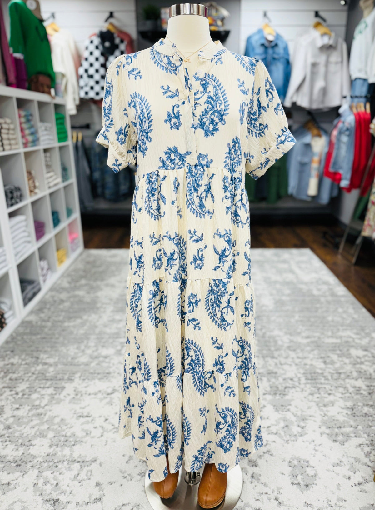 UMGEE Maxi Dress Blue Mix
