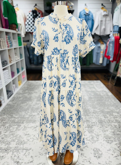 UMGEE Maxi Dress Blue Mix