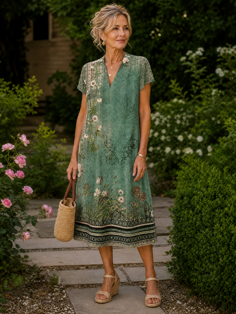 Genevieve - Fluid Midi Shirt Dress