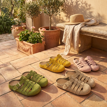 Elarae - Supportive Slip-On Mule Sandals