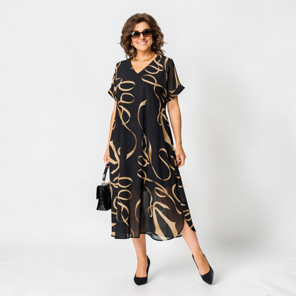 Ismara - Lightweight V-Neck Midi Dress