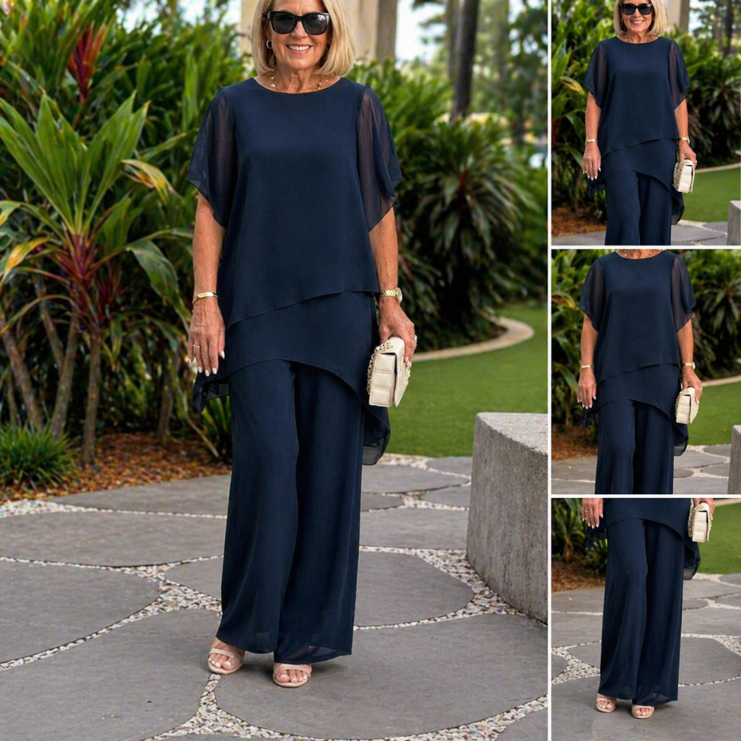 Jessenia - Layered Tunic and Trousers Set