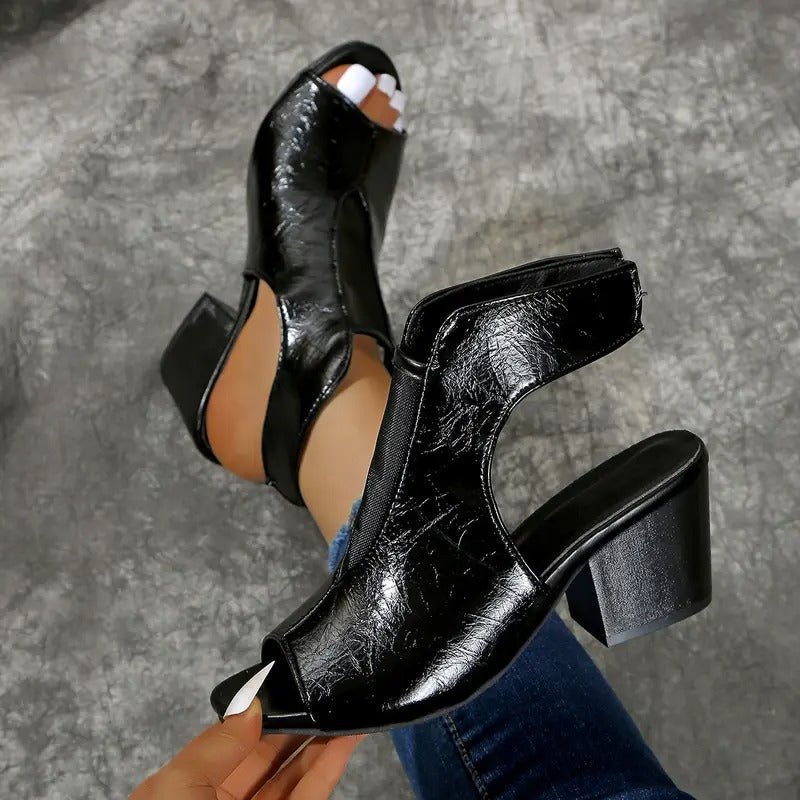 Rumi - Supportive Open-Toe Mules