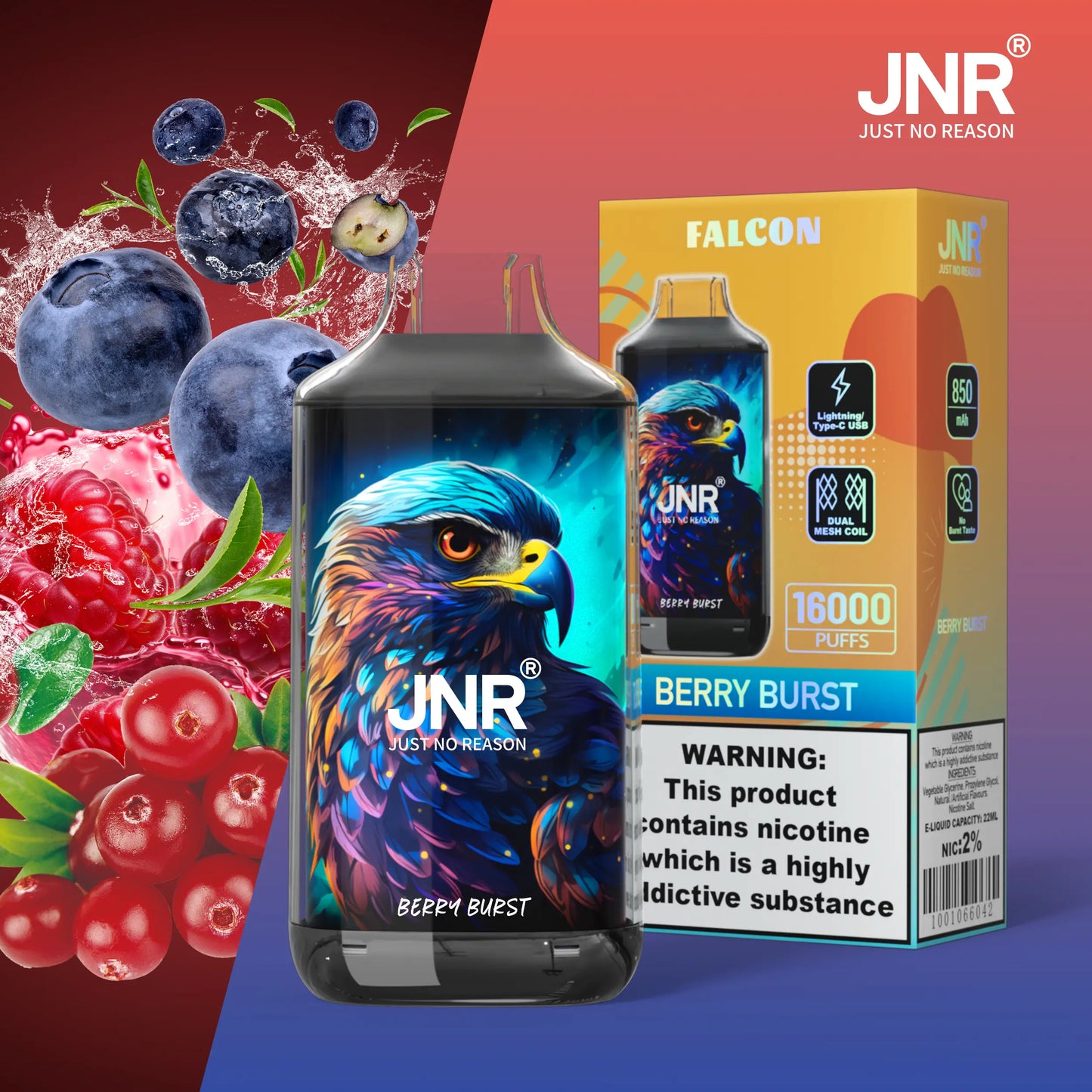JNR FALON 16000 16K Puffs Original Edition Disposable Vape