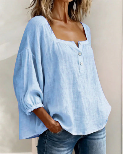 Zoya - Breezy Linen Blouse