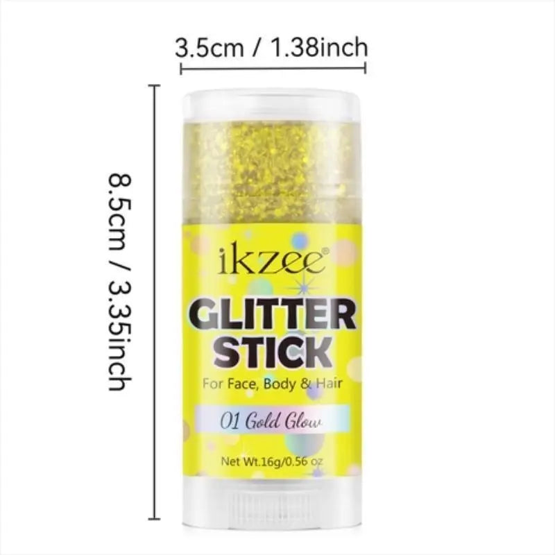 ✨ BUY 1 GET 1 FREE | 6PCS Glitter Stick Set – Face, Hair & Body Shimmer for Festivals & Parties