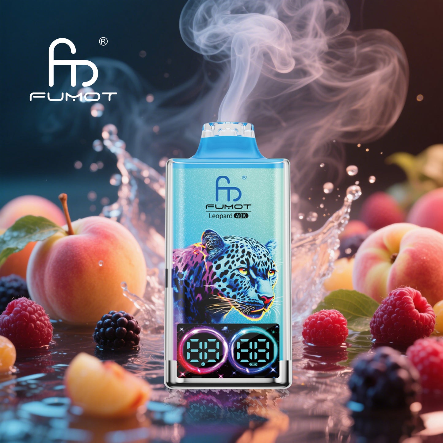 Fumot Leopard 40000 40K Puffs Original Edition Dual Mesh LCD Display Disposable Vape