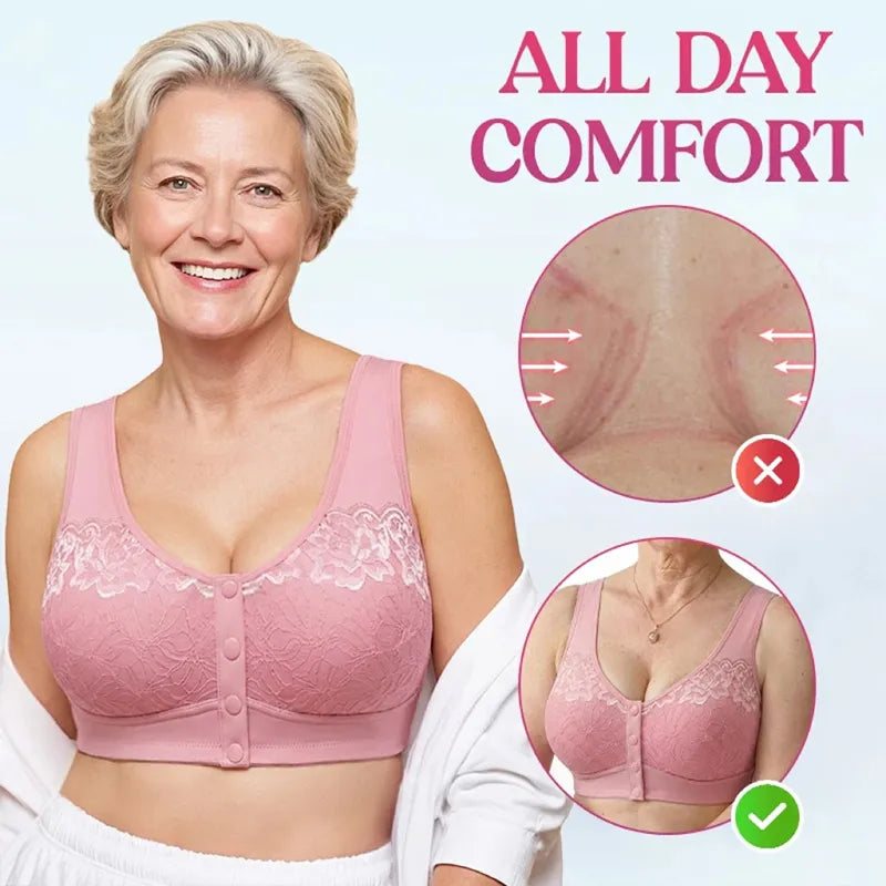 ⏳Limited-time 50% Off⏰Comfortable Wireless Shaping Front-Fasten Bra👙