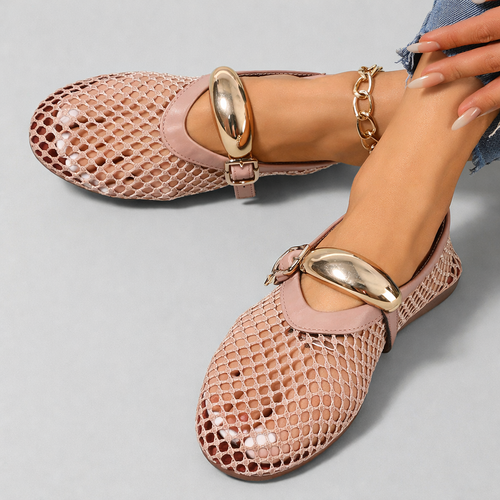 Auberine - Cushioned Mary Jane Ballerinas