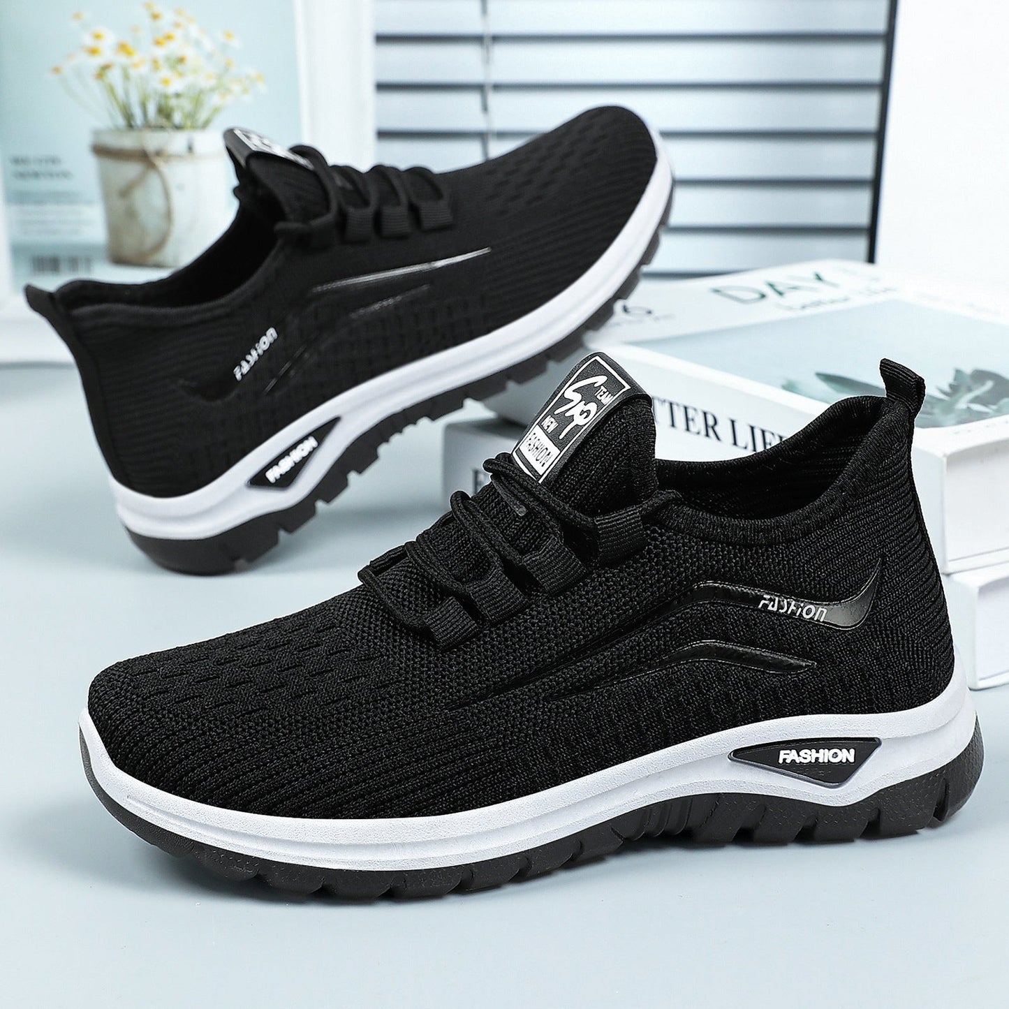 WOMEN'S Lightweight Slip-On Walking Shoes – Breathable Comfort Sneakers