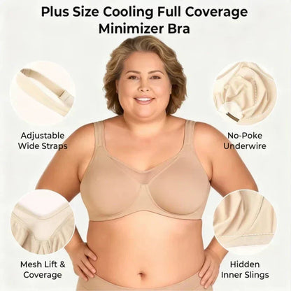 ⏳💐🖤Women's Elegant Sheer Full Coverage Non-padded Plus Size Bra