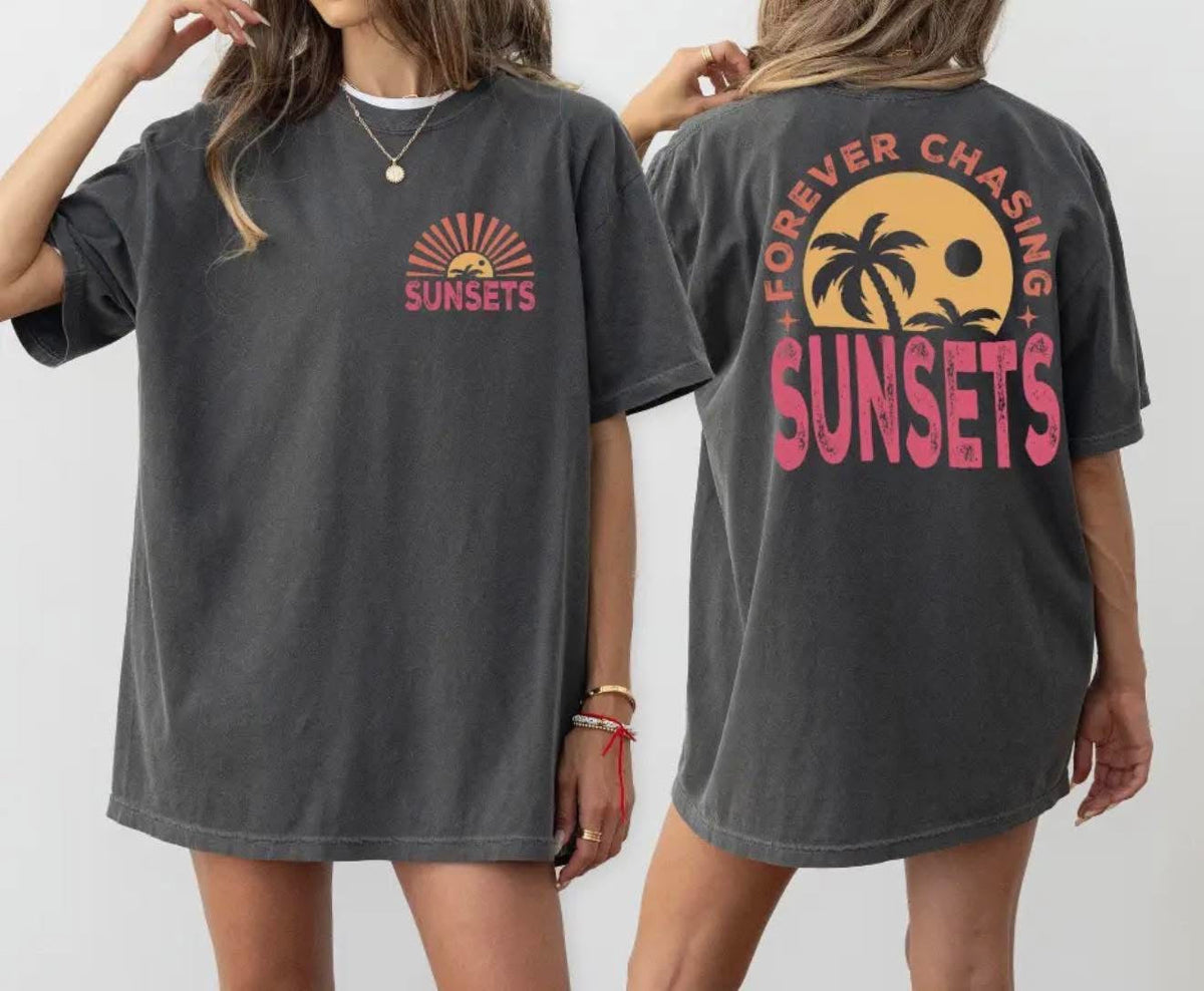 Comfort Colors Forever Chasing Sunsets Tee