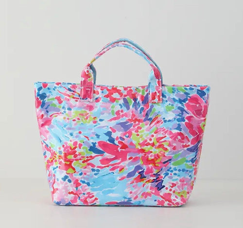 Waterproof Tote Beach Bag Petal Splash